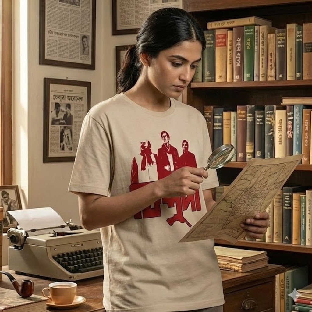The Legendary Trio of Feluda | Oversized T-Shirt