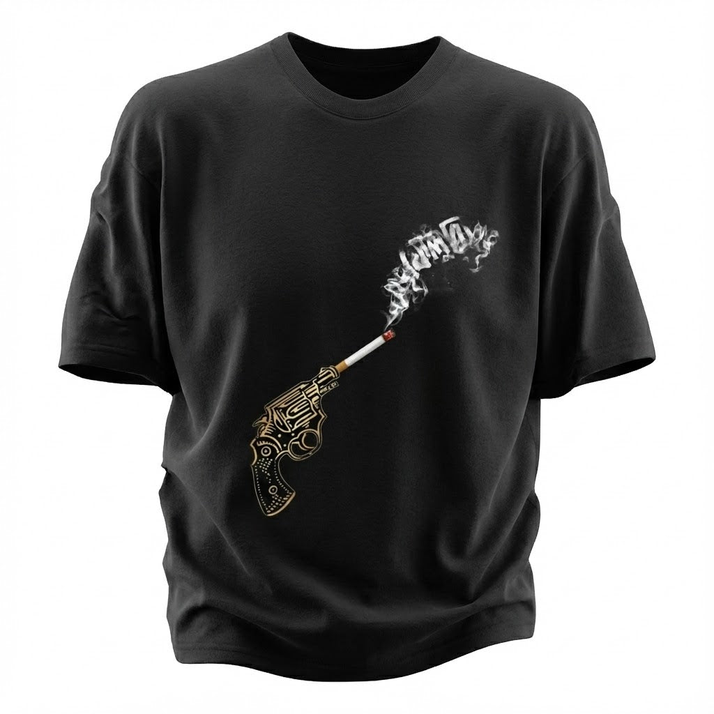 Feluda's Pistol | Navy Oversized T-Shirt