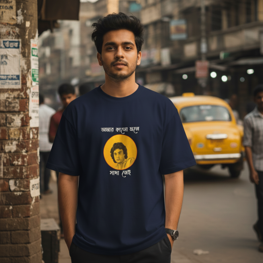 Amar Kalo Mone Sada Neey | Oversized T-Shirt