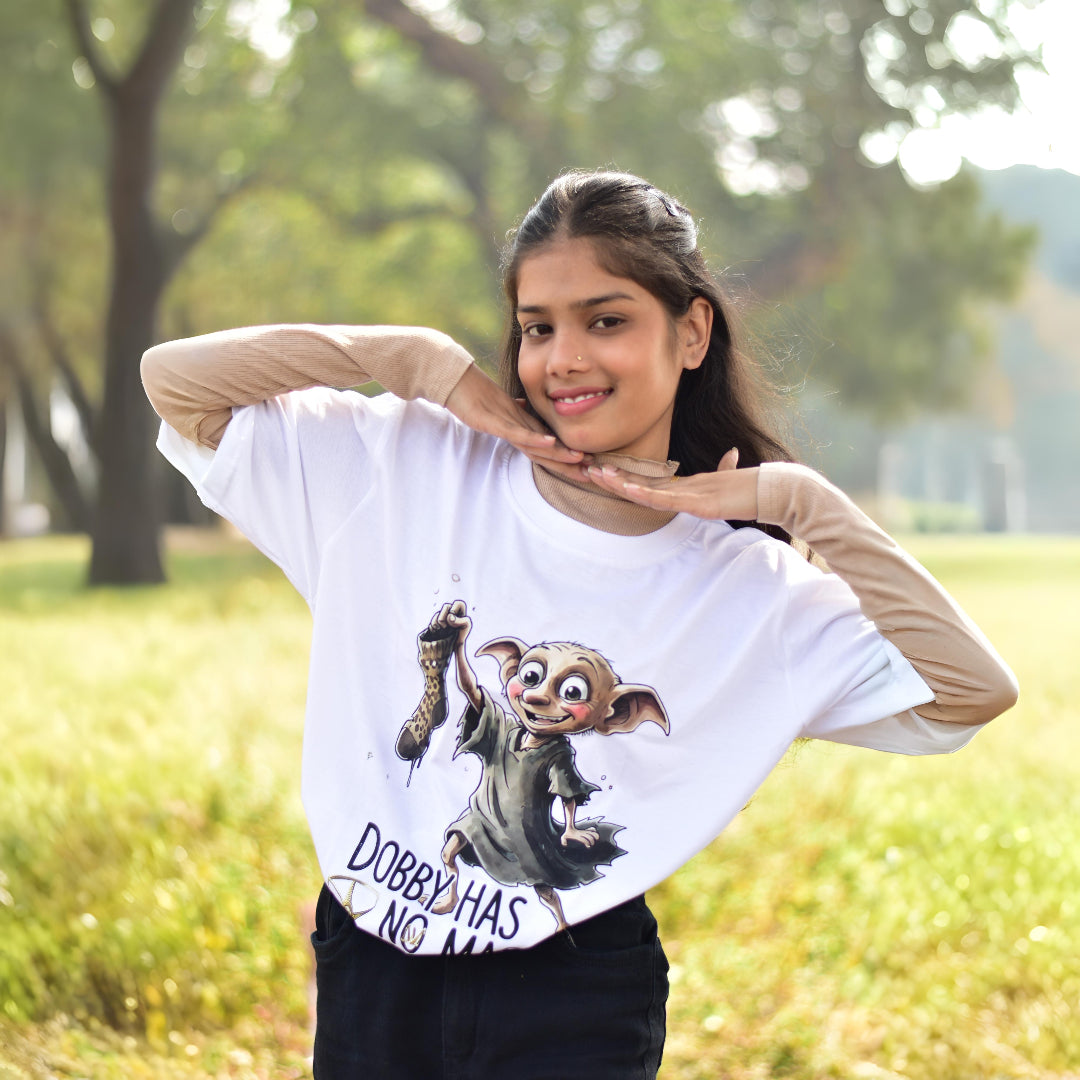 Dobby | White Oversized T-Shirt