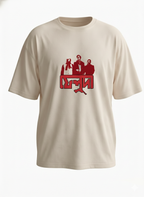 Feluda | Beige Oversized T-Shirt